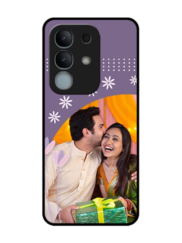 Custom iQOO Z10x 5G Custom Metal Phone Case - Lavender Flowers Design