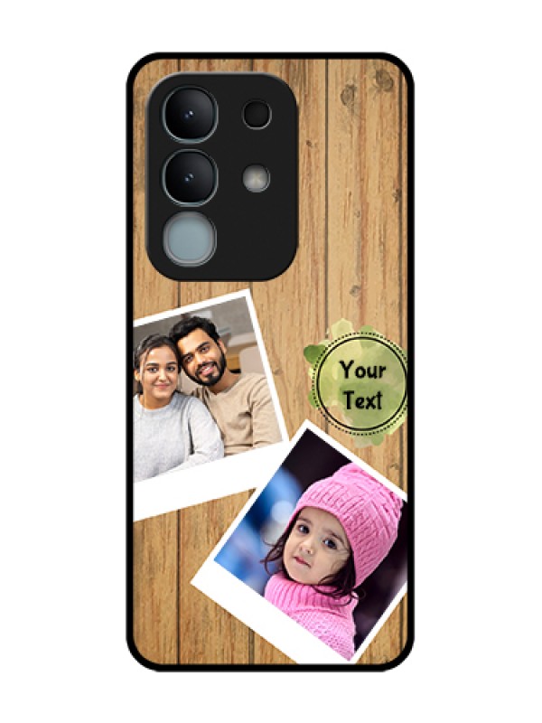 Custom iQOO Z10x 5G Custom Metal Phone Case - Wooden Texture Design