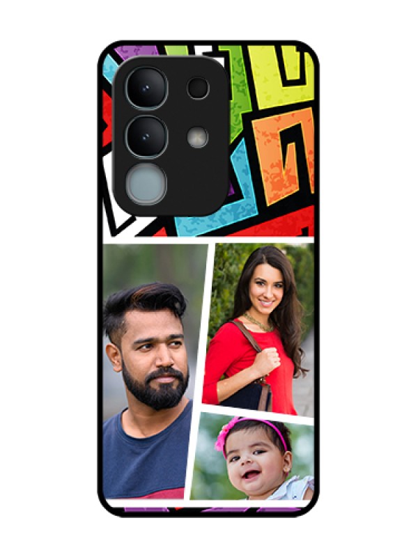 Custom iQOO Z10x 5G Custom Metal Phone Case - Graffiti Pattern Design