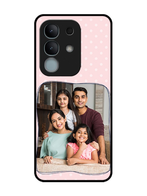 Custom iQOO Z10x 5G Custom Metal Phone Case - Family With Dots Design