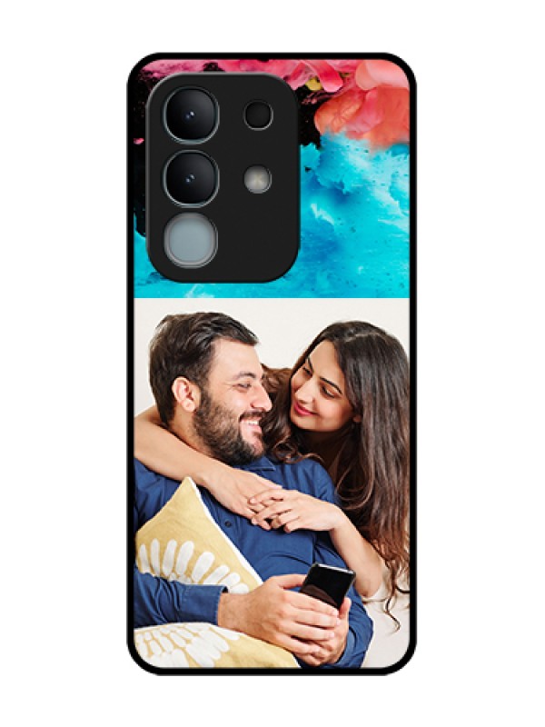 Custom iQOO Z10x 5G Custom Metal Phone Case - Quote With Acrylic Painting Design