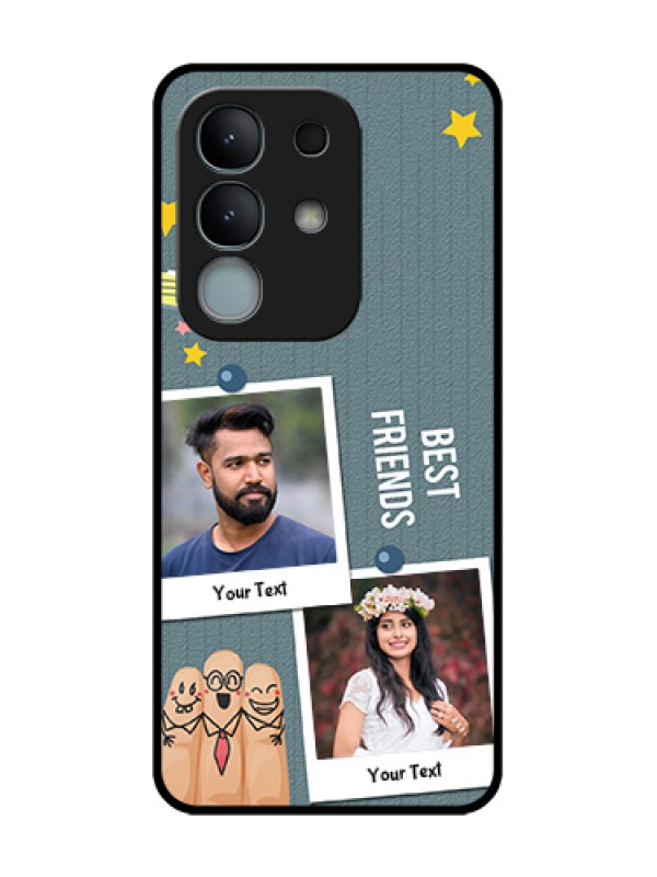 Custom iQOO Z10x 5G Custom Metal Phone Case - Sticky Frames And Friendship Design