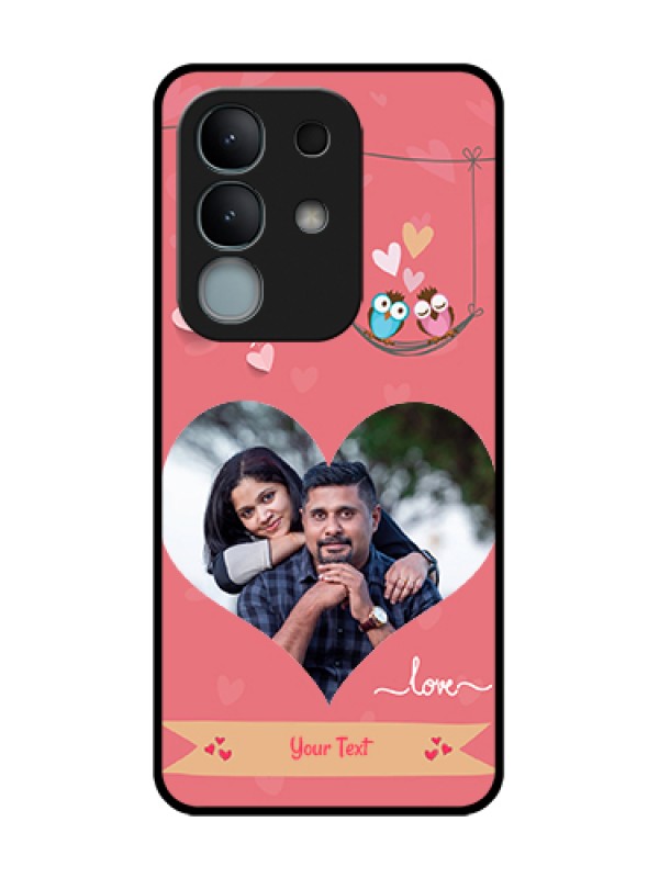 Custom iQOO Z10x 5G Custom Metal Phone Case - Peach Color Love Design