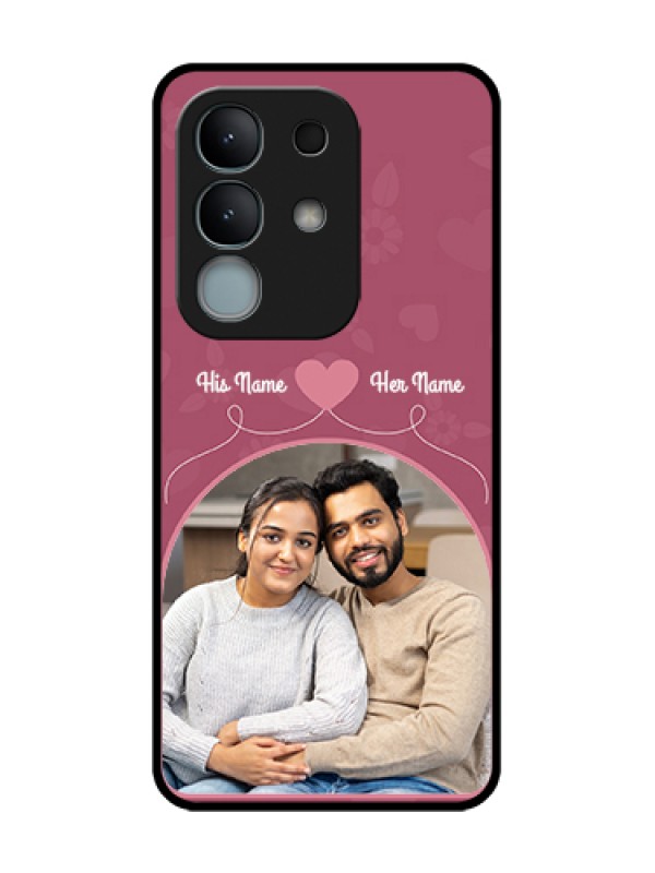 Custom iQOO Z10x 5G Custom Metal Phone Case - Love Floral Design