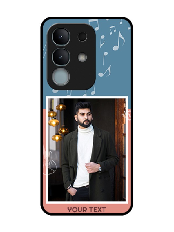 Custom iQOO Z10x 5G Custom Metal Phone Case - With Color Musical Note Design