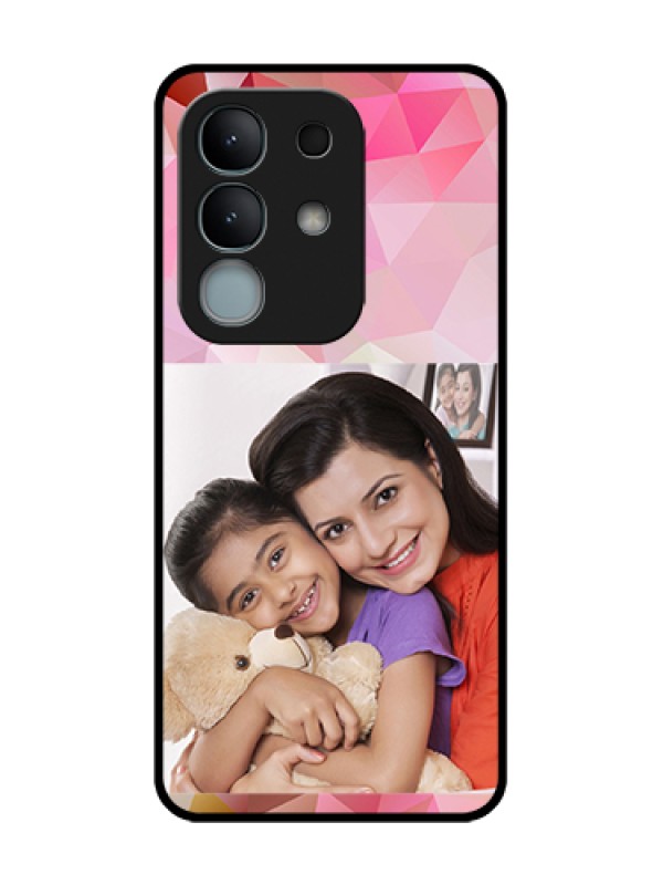 Custom iQOO Z10x 5G Custom Metal Phone Case - Abstract Triangle Design