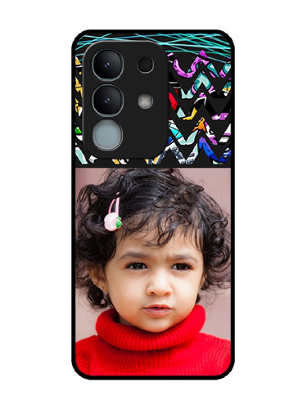 Custom iQOO Z10x 5G Custom Metal Phone Case - Neon Abstract Design