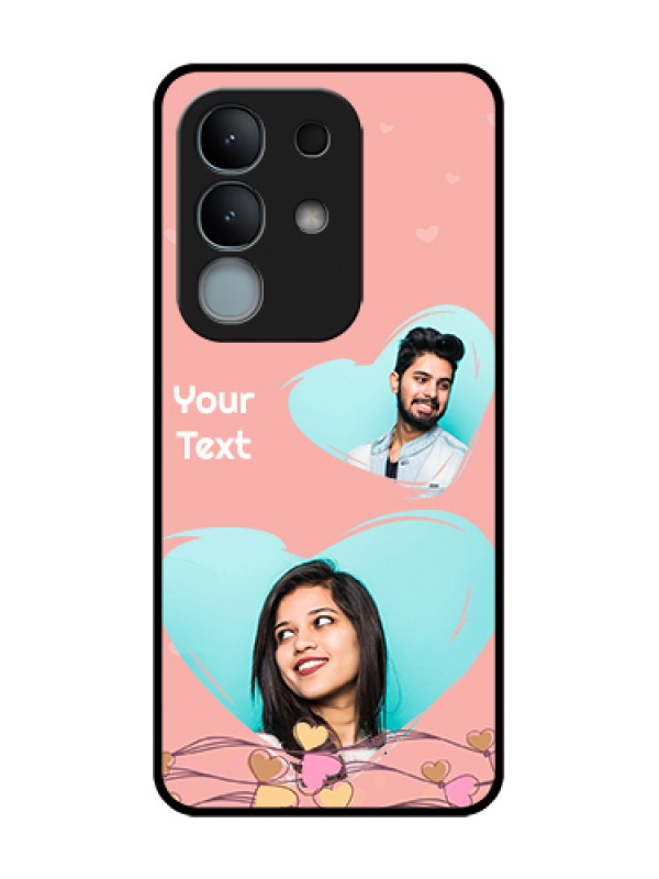 Custom iQOO Z10x 5G Custom Metal Phone Case - Love Doodle Design