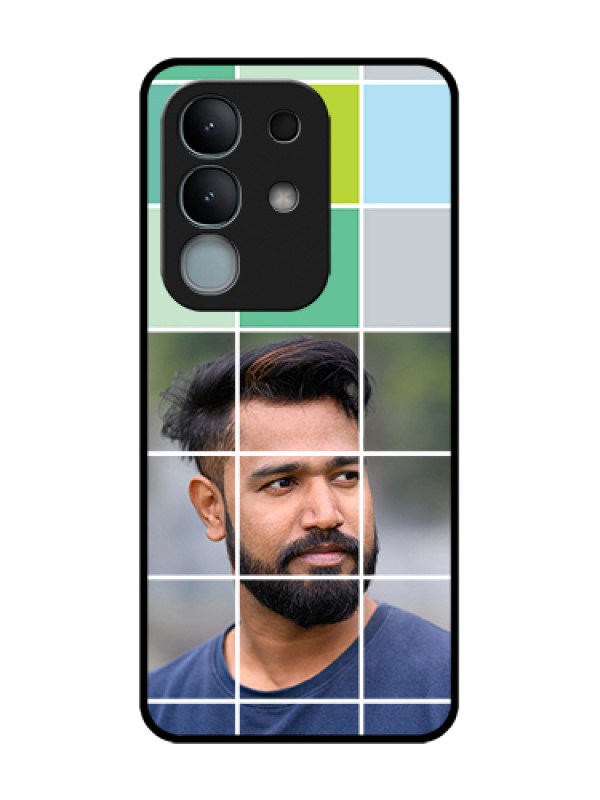 Custom iQOO Z10x 5G Custom Metal Phone Case - With White Box Pattern