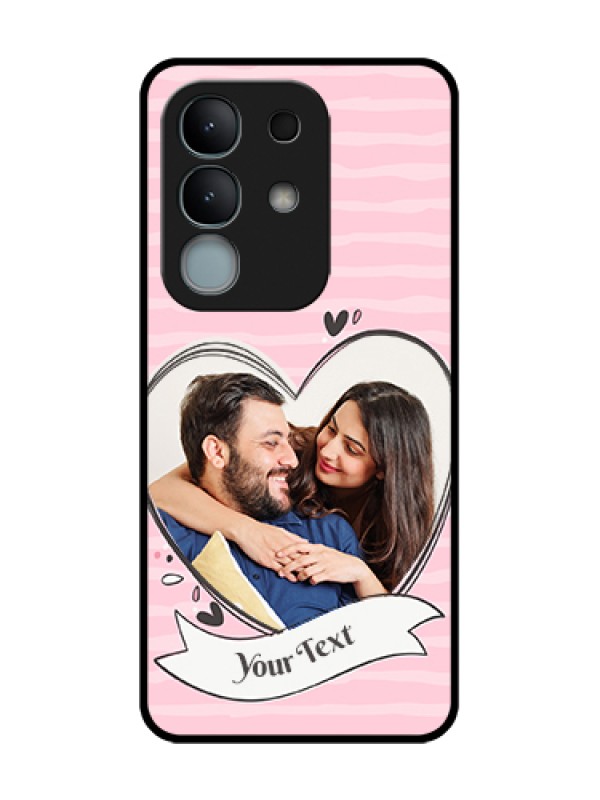 Custom iQOO Z10x 5G Custom Metal Phone Case - Vintage Heart Design