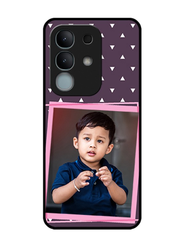 Custom iQOO Z10x 5G Custom Metal Phone Case - Triangle Pattern Dotted Design