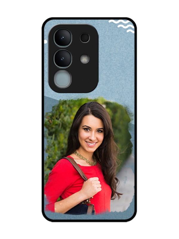 Custom iQOO Z10x 5G Custom Metal Phone Case - Grunge Line Art Design