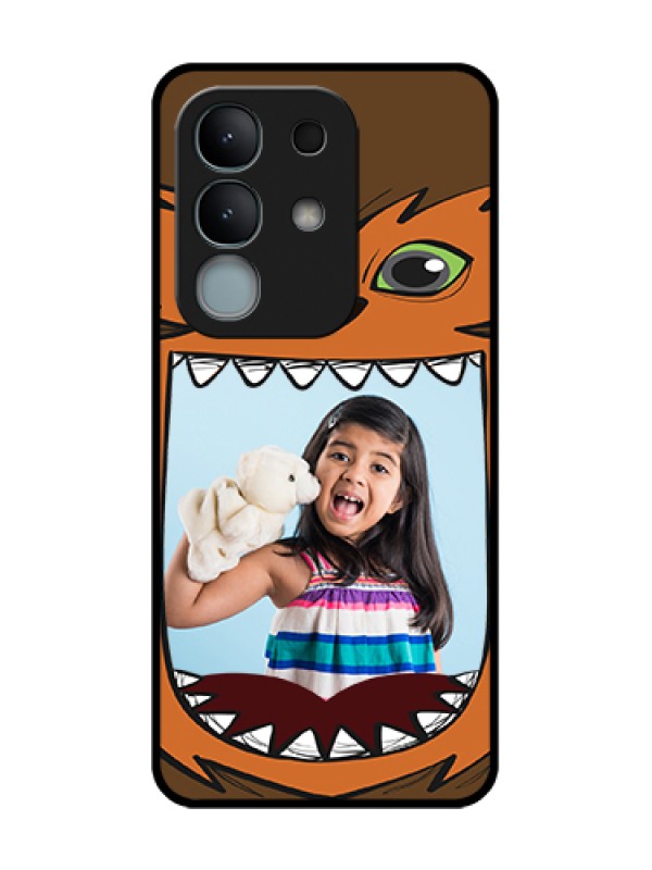 Custom iQOO Z10x 5G Custom Metal Phone Case - Owl Monster Back Case Design