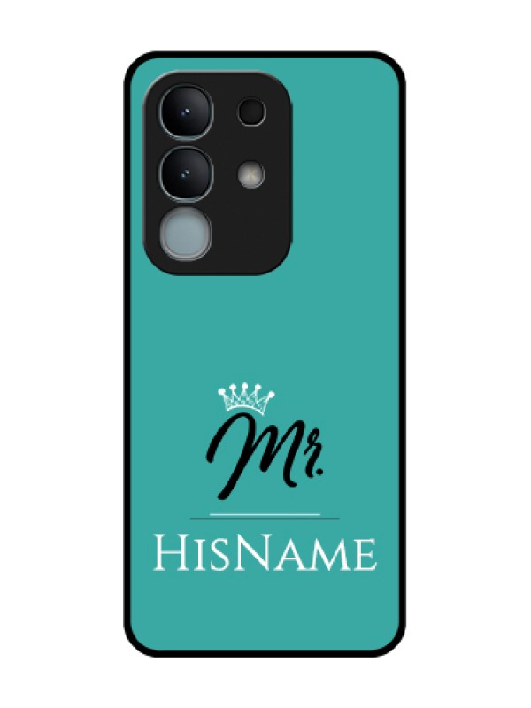 Custom iQOO Z10x 5G Custom Metal Phone Case - Mr With Name Design