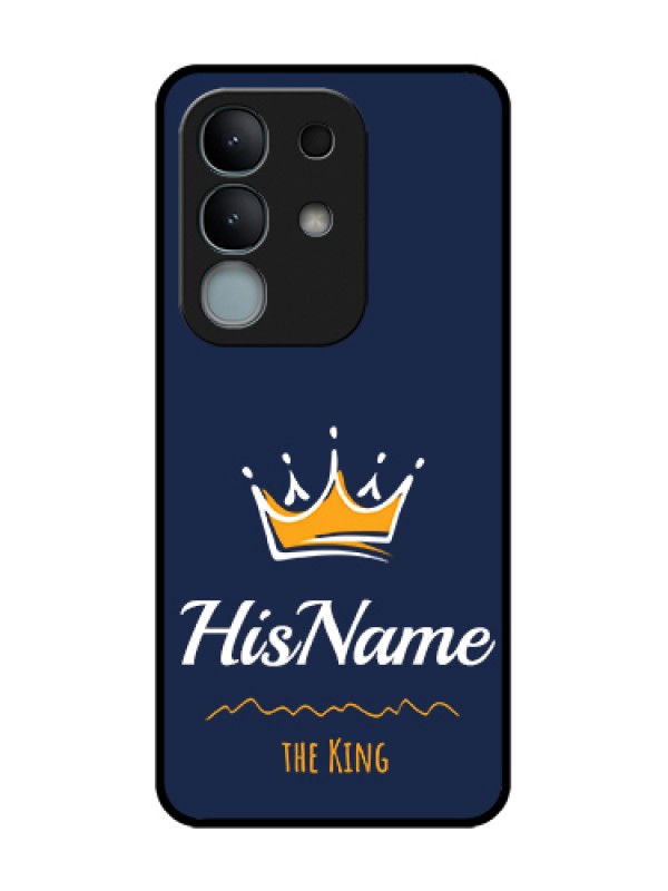 Custom iQOO Z10x 5G Custom Metal Phone Case - King With Name Design