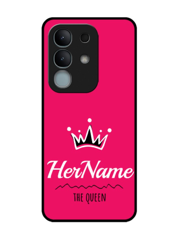 Custom iQOO Z10x 5G Custom Metal Phone Case - Queen With Name Design