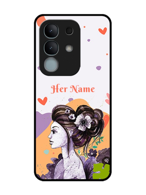 Custom iQOO Z10x 5G Custom Metal Phone Case - Woman And Nature Design