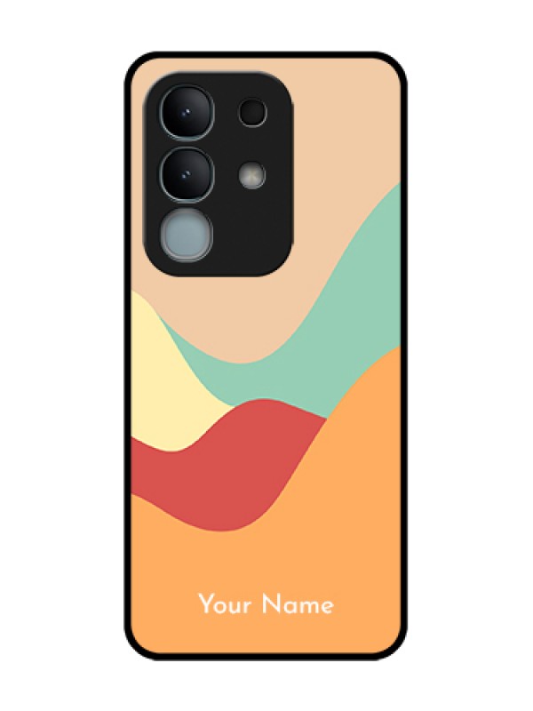 Custom iQOO Z10x 5G Custom Metal Phone Case - Ocean Waves Multi - Colour Design