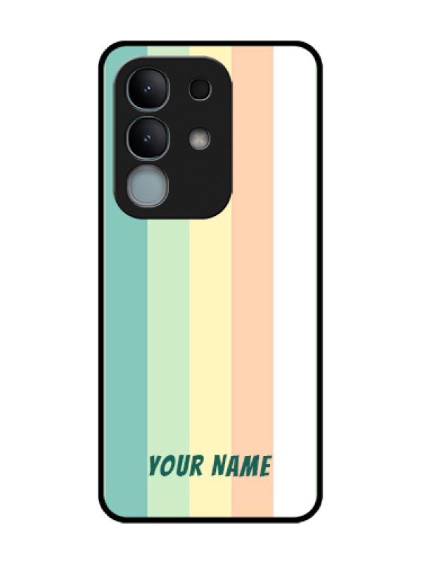 Custom iQOO Z10x 5G Custom Metal Phone Case - Multi - Colour Stripes Design