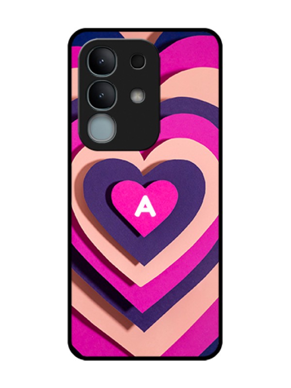 Custom iQOO Z10x 5G Custom Metal Phone Case - Cute Heart Pattern Design