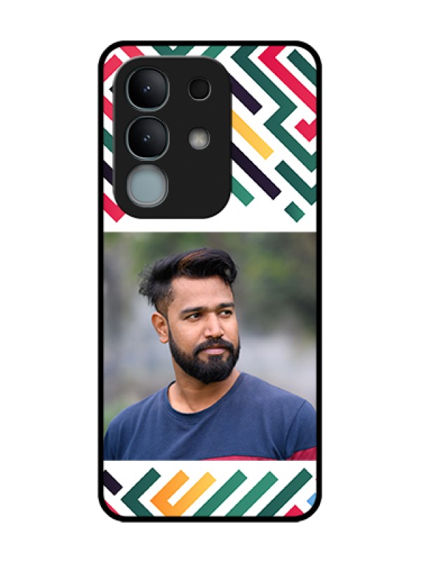 Custom iQOO Z10x 5G Custom Metal Phone Case - Colorful Maze Pattern Design