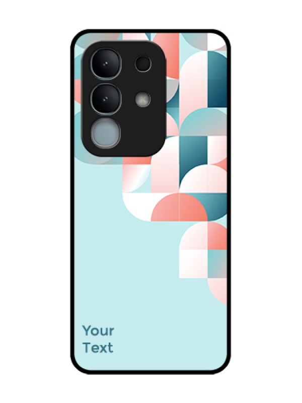 Custom iQOO Z10x 5G Custom Metal Phone Case - Stylish Semi - Circle Pattern Design