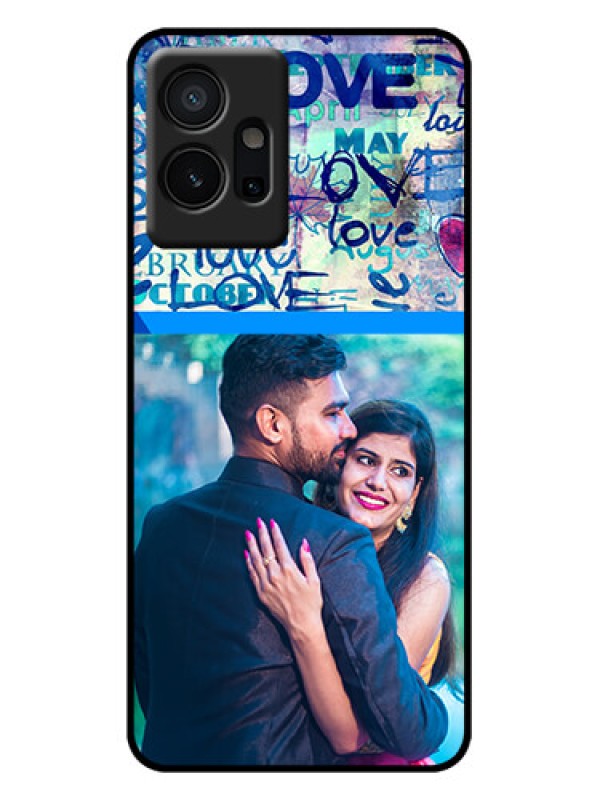 Custom iQOO Z6 5G Custom Metal Phone Case - Colorful Love Design