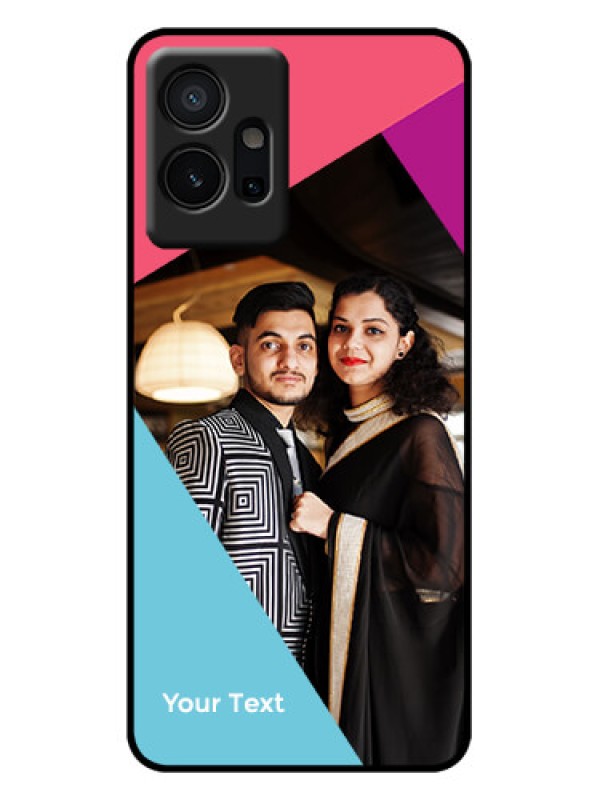 Custom iQOO Z6 5G Custom Metal Phone Case - Stacked Triple Colour Design