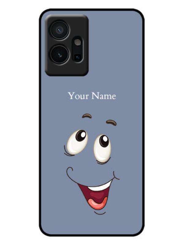Custom iQOO Z6 5G Custom Metal Phone Case - Laughing Cartoon Face Design