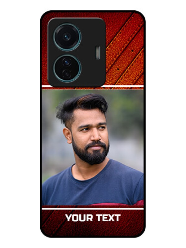 Custom iQOO Z6 Pro 5G Custom Metal Phone Case - Leather Phone Case Design