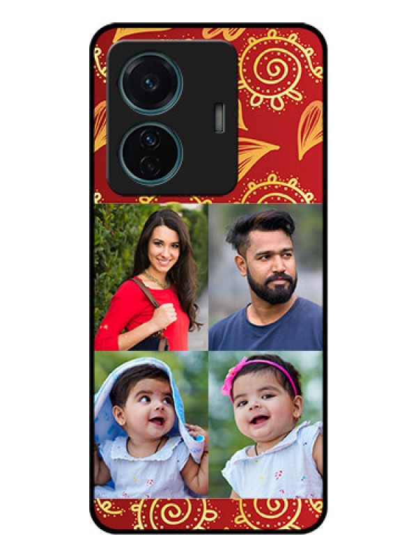 Custom iQOO Z6 Pro 5G Custom Metal Phone Case - 4 Image Traditional Design