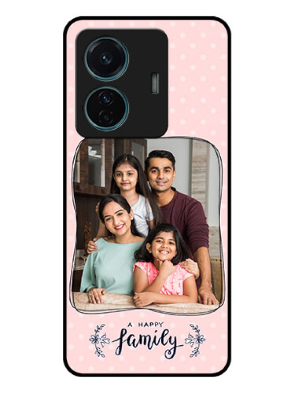 Custom iQOO Z6 Pro 5G Custom Metal Phone Case - Family With Dots Design