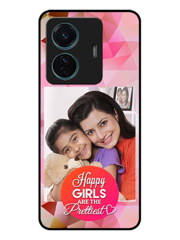 Custom iQOO Z6 Pro 5G Custom Metal Phone Case - Abstract Triangle Design