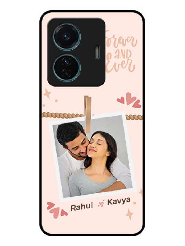 Custom iQOO Z6 Pro 5G Custom Metal Phone Case - Forever And Ever Love Design