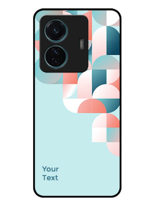 Custom iQOO Z6 Pro 5G Custom Metal Phone Case - Stylish Semi - Circle Pattern Design