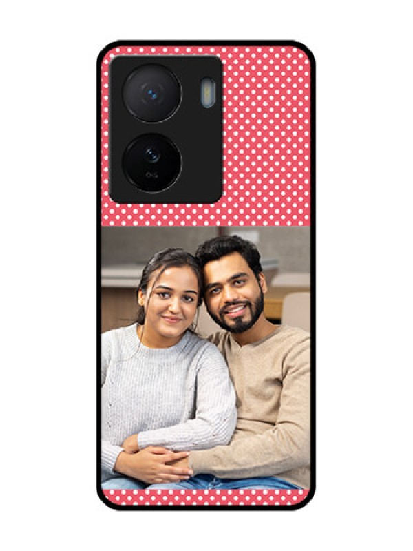 Custom iQOO Z7 5G Custom Metal Phone Case - White Dotted Design