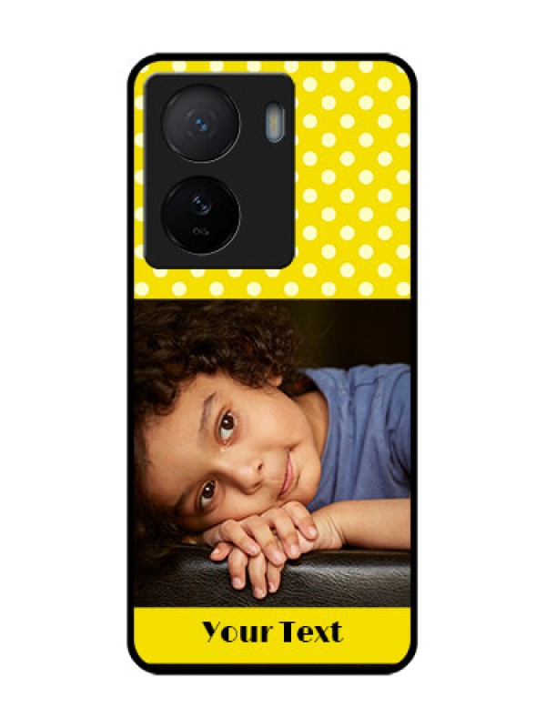 Custom iQOO Z7 5G Custom Metal Phone Case - Bright Yellow Case Design