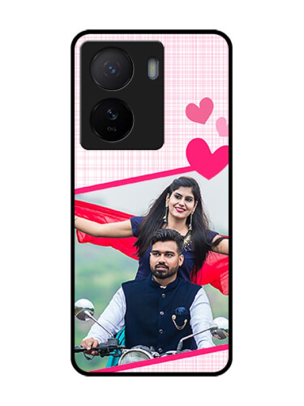 Custom iQOO Z7 5G Custom Metal Phone Case - Love Shape Heart Design