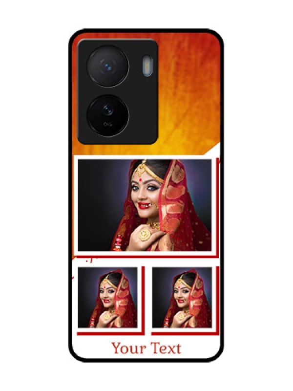 Custom iQOO Z7 5G Custom Metal Phone Case - Wedding Memories Design