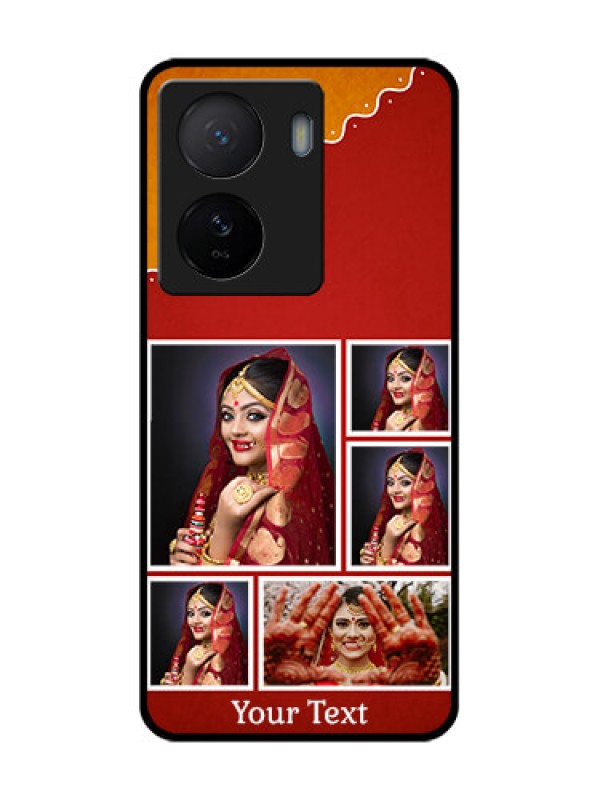 Custom iQOO Z7 5G Custom Metal Phone Case - Wedding Pic Upload Design