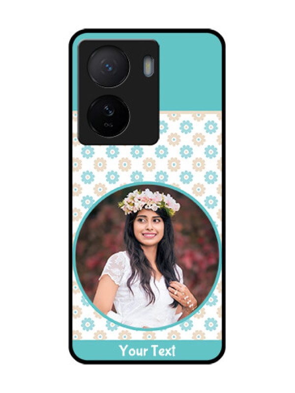 Custom iQOO Z7 5G Custom Metal Phone Case - Beautiful Flowers Design