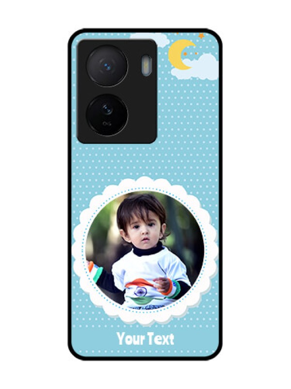 Custom iQOO Z7 5G Custom Metal Phone Case - Violet Pattern Design