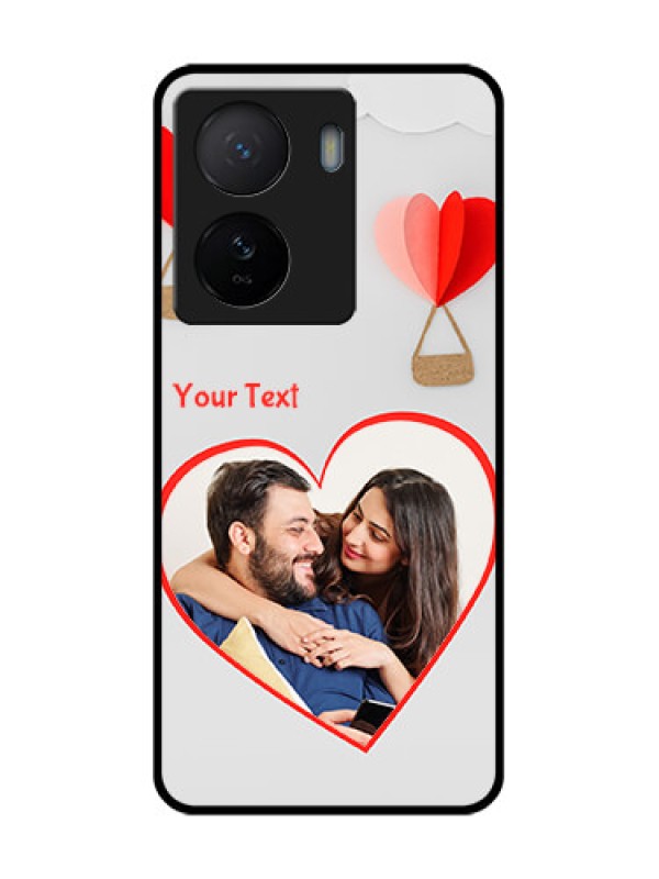 Custom iQOO Z7 5G Custom Metal Phone Case - Parachute Love Design