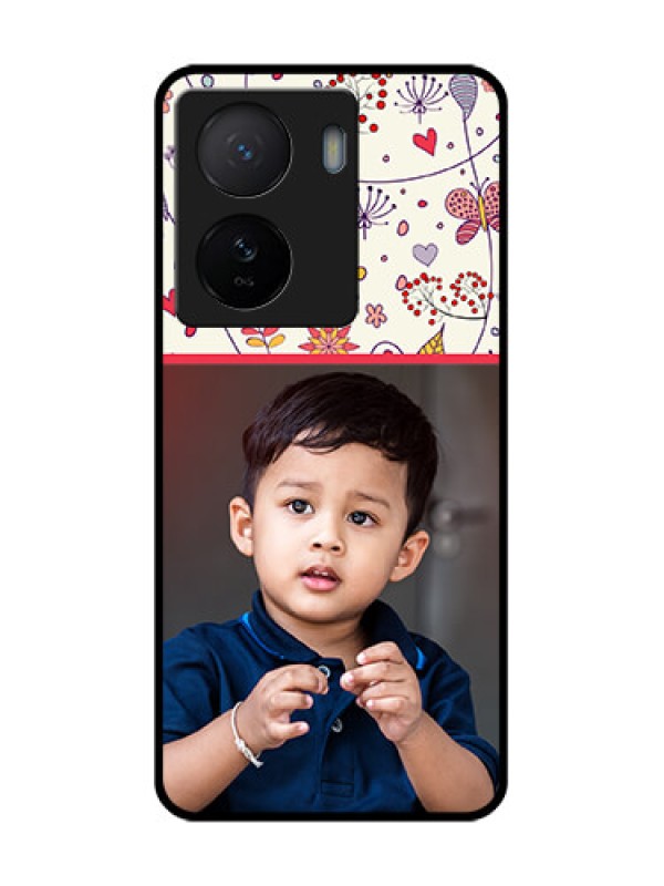 Custom iQOO Z7 5G Custom Metal Phone Case - Premium Floral Design