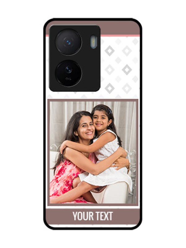 Custom iQOO Z7 5G Custom Metal Phone Case - Simple Diamond Design