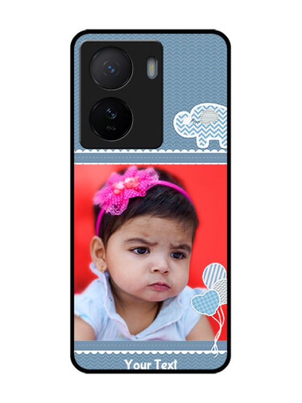 Custom iQOO Z7 5G Custom Metal Phone Case - With Kids Pattern Design