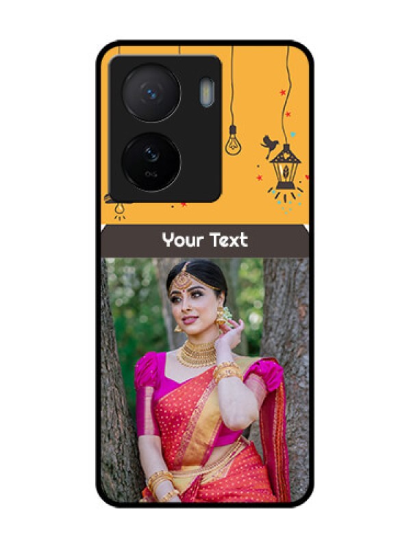 Custom iQOO Z7 5G Custom Metal Phone Case - With Family Picture And Icons