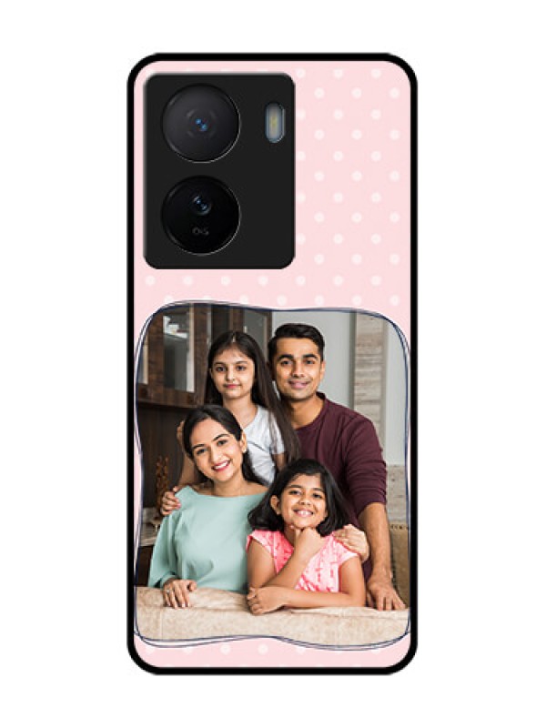 Custom iQOO Z7 5G Custom Metal Phone Case - Family With Dots Design