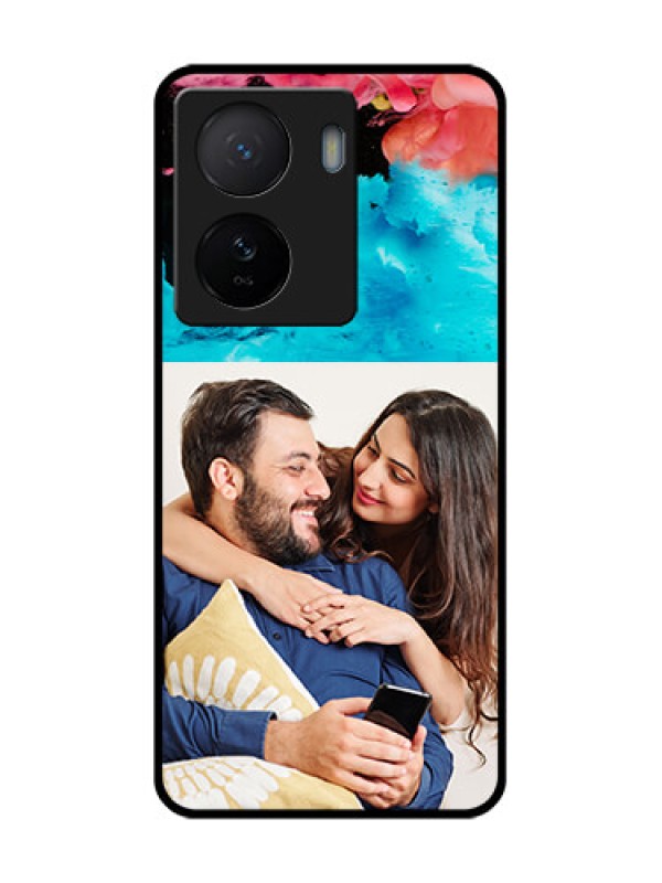 Custom iQOO Z7 5G Custom Metal Phone Case - Quote With Acrylic Painting Design