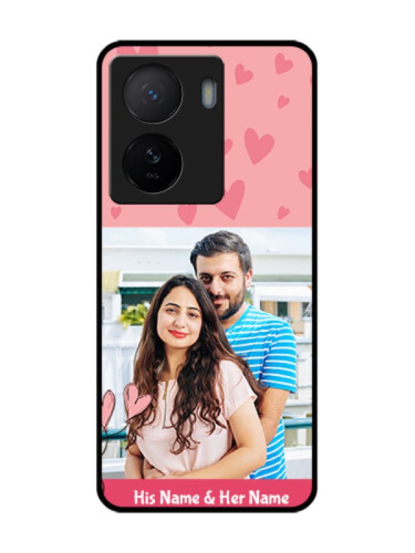 Custom iQOO Z7 5G Custom Metal Phone Case - Love Design Peach Color